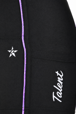 Rebel Talent Compression Short in Purple-SPECIAL ORDER