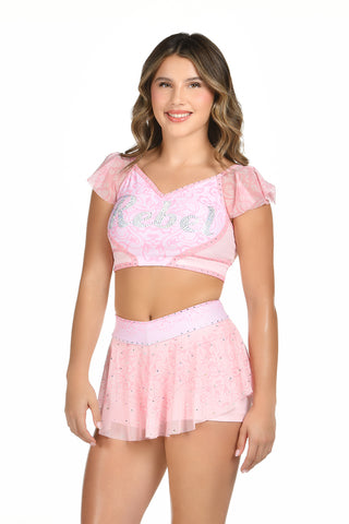 Kenzee Skirt in Powder Pink