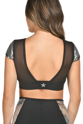 Solène Sports Bra in Black