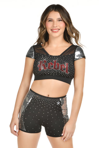 Solène Sports Bra in Black