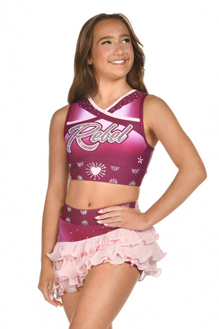 Wren Sports Bra in Maroon