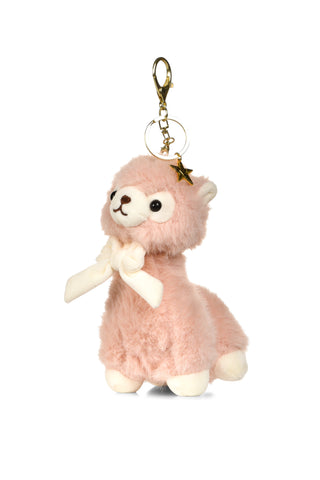 Rebel Loli the Llama Keychain in Pink