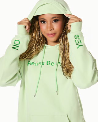 Patience Please Hoodie in Pistachio