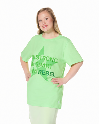 I Am Rebel Tee in Pistachio