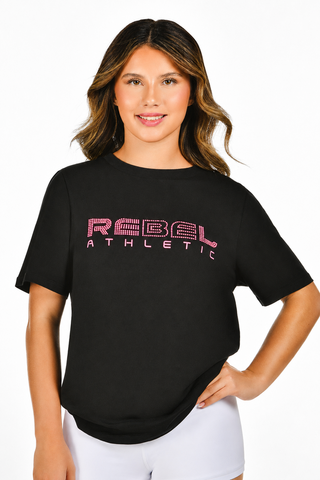Rebel Dad Tee in Pink-SPECIAL ORDER