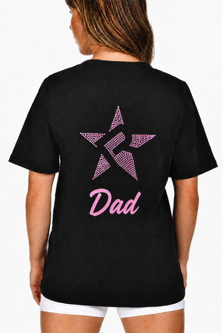 Rebel Dad Tee in Pink-SPECIAL ORDER