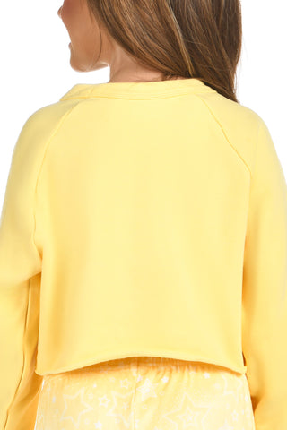 Rebel Level® Cropped Pullover in Butter Yellow