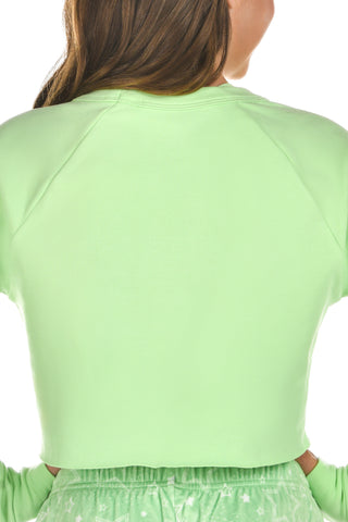 Rebel Level® Cropped Pullover in Pistachio