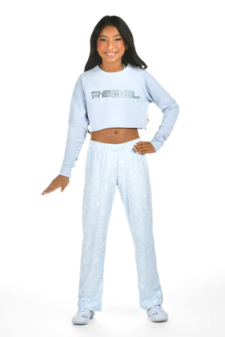 Rebel Level® Cropped Pullover in Winter Sky