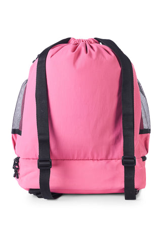 Rebel Drawstring Tote Bag in Fuchsia