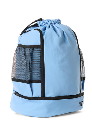 Rebel Drawstring Tote Bag in Light Blue