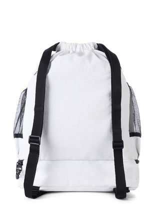 Rebel Drawstring Tote Bag in White