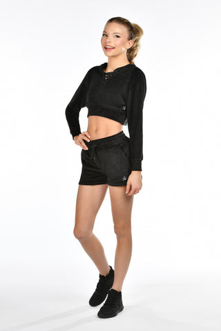 Rebel Mode Shorts in Onyx Black