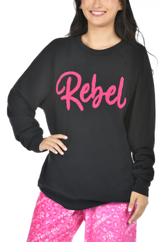 Rebel Pullover in Pink Chenille