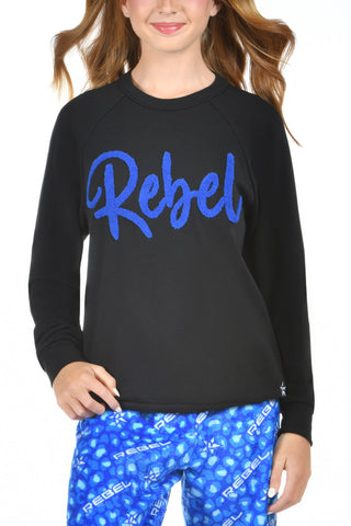 Rebel Pullover in Royal Blue Chenille