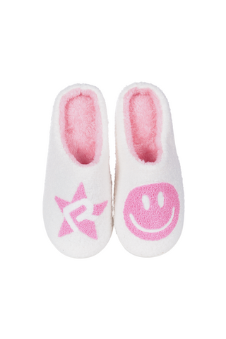 Fuzzy Slippers in Pink