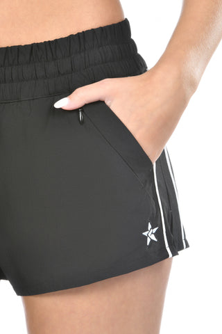 Rebel Surge Shorts in Black