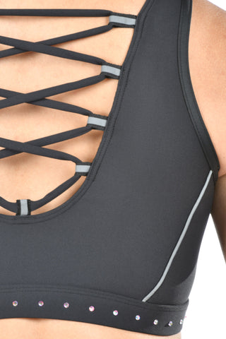 Skip Sports Bra in Black