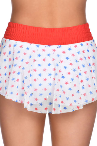 Stars and Stars Mesh Overlay Skirt in USA