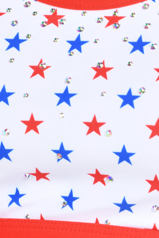Stars and Stars Racer Back Sports Bra in USA