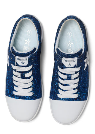 Rebel Starstruck Shoe in Royal Blue Sparkle