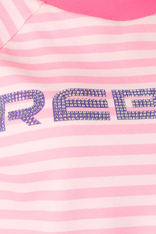 Sunset Crew Pullover in Pink Skies