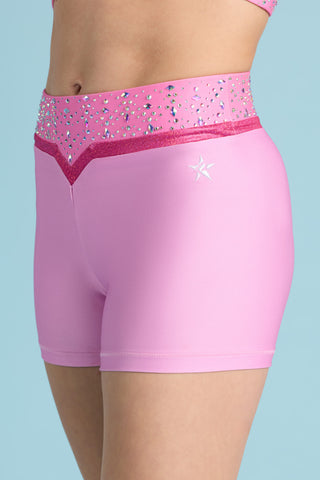 Sunset Blush Compression Shorts