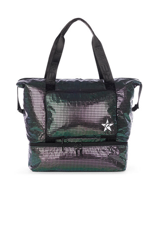 Foldable Tote in Galaxy Houndstooth