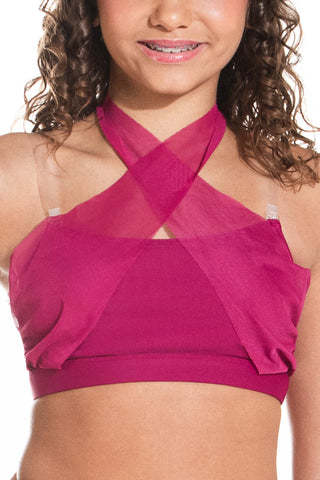 Tempo Sports Bra in Maroon
