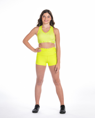 Compression Short in Neon Green
