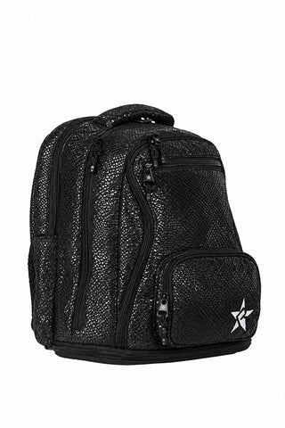 Black Viper Snakeskin Baby Rebel Dream Bag with Black Zipper