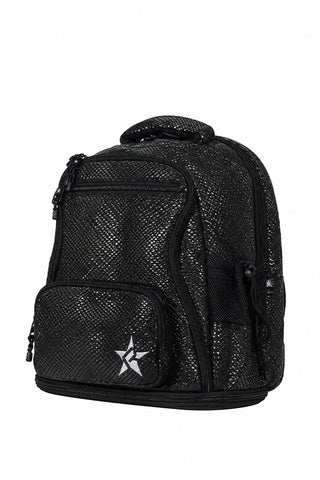 Black Viper Snakeskin Baby Rebel Dream Bag with Black Zipper