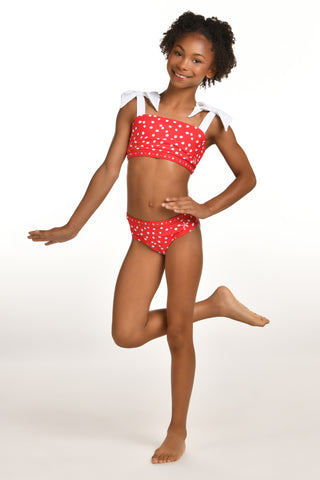 Marley Bikini Top in Red