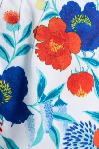 Wild Blossom Short in White