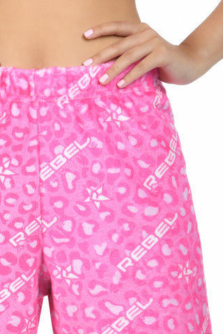Wild Side Lounge Pants in Pink Leopard