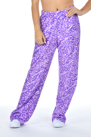 Wild Side Lounge Pants in Purple Leopard
