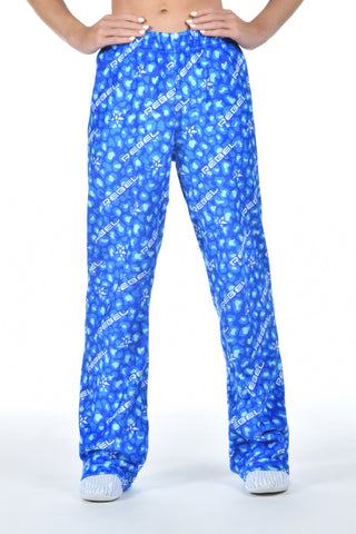 Wild Side Lounge Pants in Royal Blue Leopard