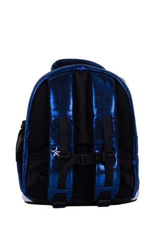 Faux Suede in Royal Blue Rebel Baby Dream Bag with White Zipper