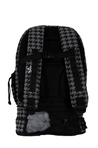 Black Houndstooth Baby Rebel Dream Bag with Black Zipper