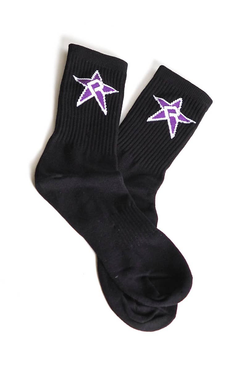 Rebel Crew Socks in Black Adult – Rebel Athletic