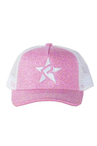 Rebel Mark Hat in Pink Diamondnet