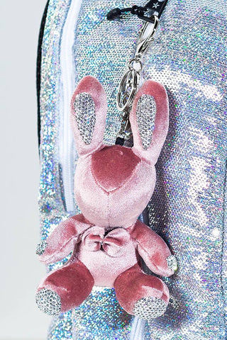  Rebel Level Replica Bow Bunny Keychain in Rose Gold - adorable rose gold bunny keychain