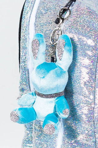  Rebel Level Replica Bunny Keychain in Turquoise - adorable turquoise bunny keychain
