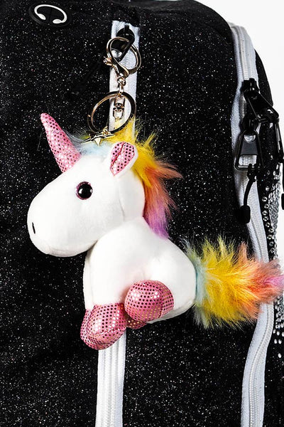 Pink Unicorn Fluff Keychain