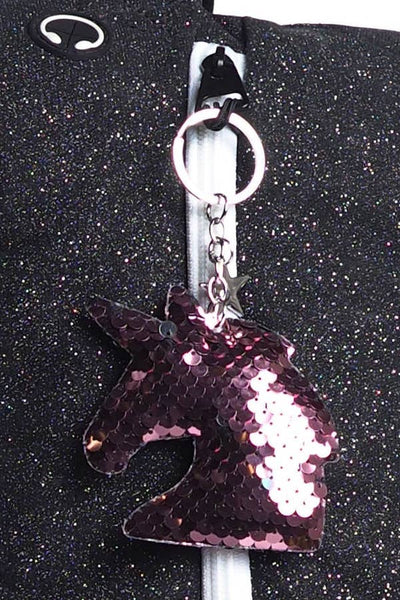 Unicorn sequin clearance keychain