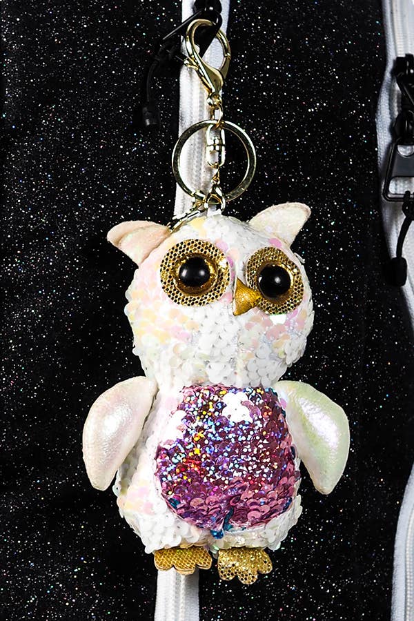HoneyBeeWreathsHon Owl Keychain, Owl Pompom, Owl Keychain, Keyring Owl Pompom, Owl Keyring Pompom, Owl Faux Keychain, Pompom Fluffy Keychain, Mini Fur Keychain