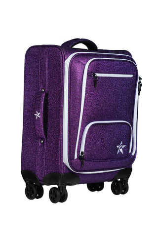Amethyst Dream Luggage with White Zipper