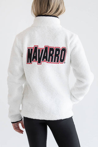 Navarro Sherpa Jacket in White - FINAL SALE