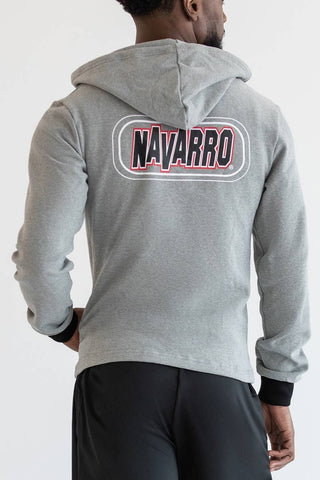 Navarro Zip Up Hoodie in Gray