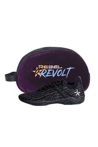 Rebel Revolt Blackout shoes with shoebag